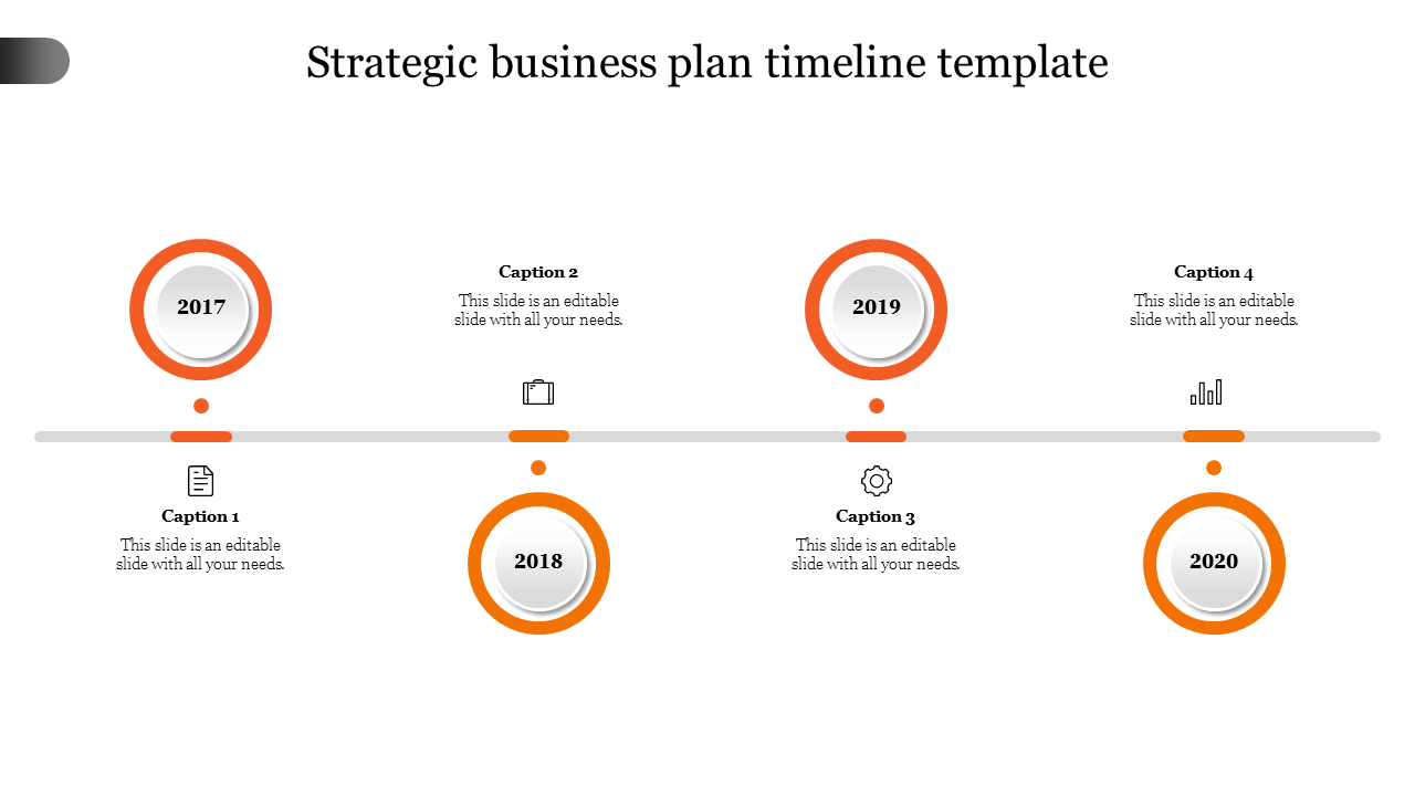 strategic business plan timeline template-4-Orange